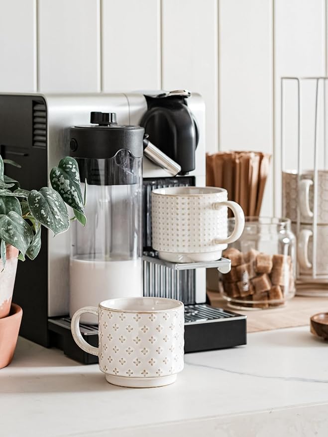 LE TAUCI Stackable Coffee Mugs Set