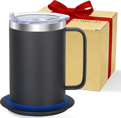 Coffee Warmer Mug Set for Desk, Self Heating Coffee Cup