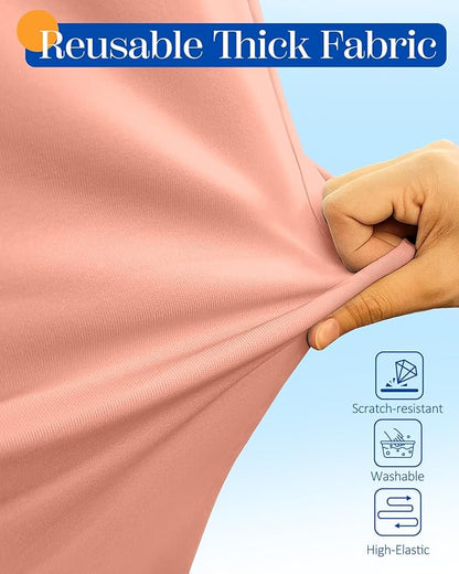 Slohif Luggage Cover for Suitcase Tsa Approved Protector - Luggage Sleeve Suit Case Cover Travel Stretch Large Baggage Case Protective Washable Fit 26-28 Inch Rose