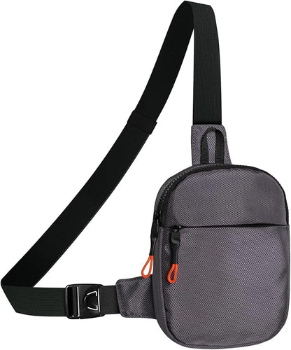 MJNUONE Mini Sling Bag for Men Outdoor Lightweight Small Crossbody Bag Women Casual Daily Bag Waterproof Chest Bag for Travel