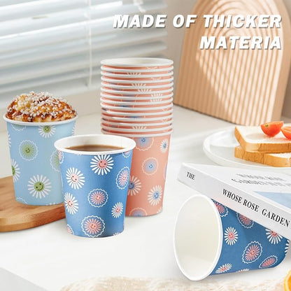 SIUQ 300 Pack Paper Cups 8 oz, Disposable Coffee Cups