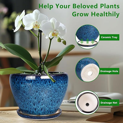 10 Inch Ceramic Planter Pot, Ceramic Plant Pot