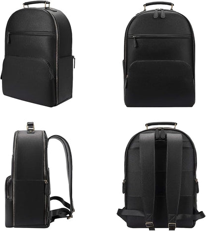 Camera Backpack Classic PU Leather for DSLR, Professional Camera Bag for Photographers with 15 Inch Laptop Compartment Large 20L
