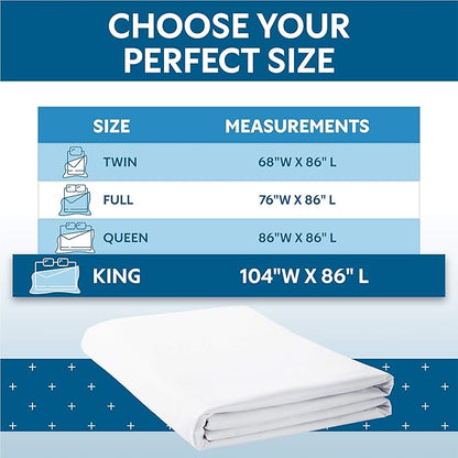 Guardmax Waterproof Duvet Cover - Jersey Fabric with Zipper Closure | Premium Quality, Bed Bug & Allergen Proof King (104 x 86)
