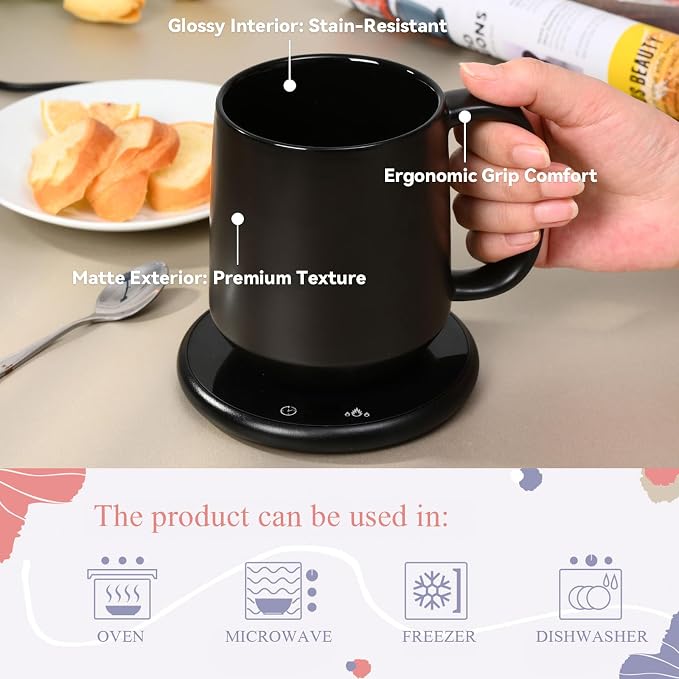 Miicol Ceramic Coffee Mug, 16 oz Large Coffee Cup, Tea Mug