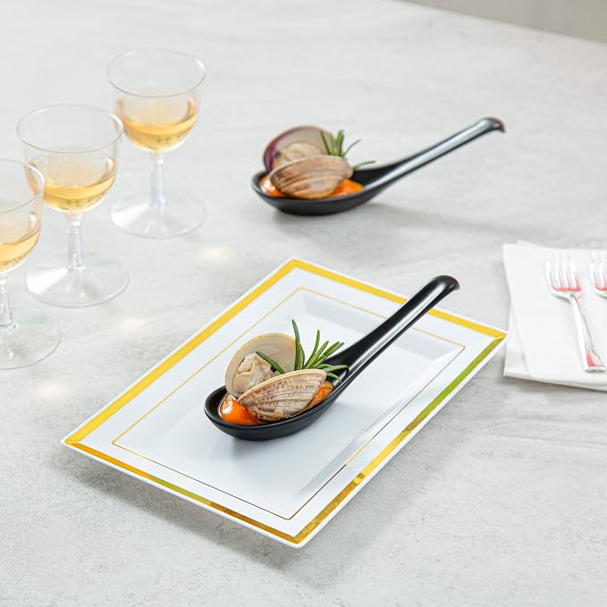Restaurantware-Voga 4 Inch Tasting Spoons, 10 Dishwashable Appetizer Spoons