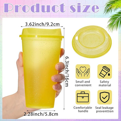 FillTouch 12 Pcs 16 oz Reusable Coffee Cups