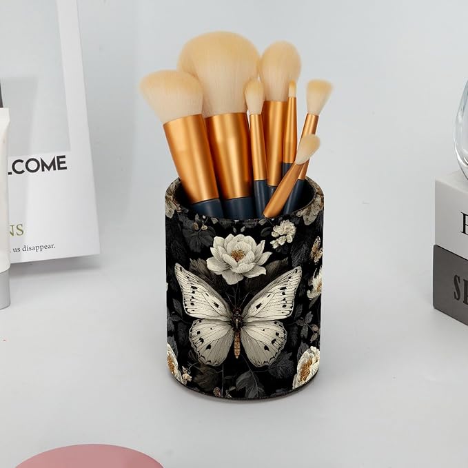 Leather Pen Holder for Desk