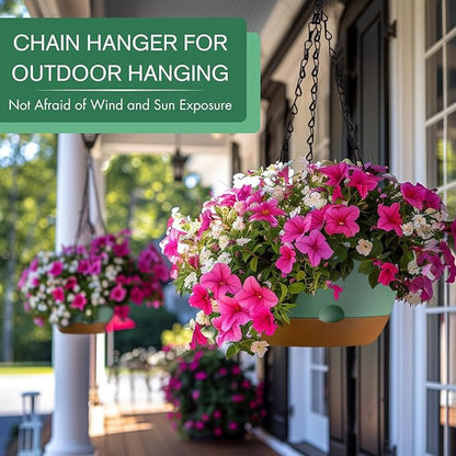 3 Pack 8/10/12 Inch Hanging Planters