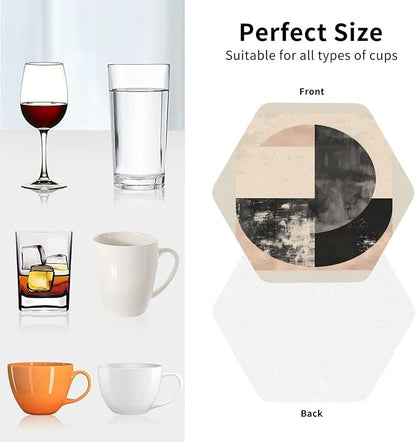 Minimal Abstract Shapes Print Coasters