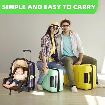 Car Seat Travel Belt to Suitcase,Car Seat Travel Strap to Convert Kid Car Seat and Carry-on Luggage into an Airport Car Seat Stroller,Safe Travel Solution for Transport