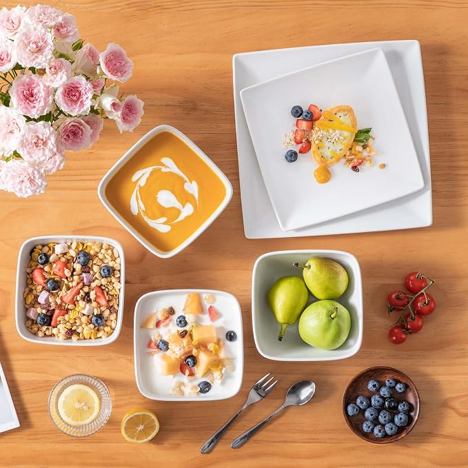 vancasso Soho Dinnerware Sets 12 Pieces, Dinner Plate, Dessert Plate, Bowls
