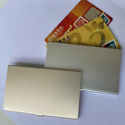 Aluminum SIM Card Case, 12 Slots Ultrathin Nano SIM Card Holder with SIM Card Adapter Kit for Travelers or Holiday Trip (Gold)