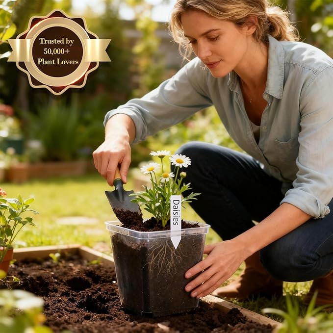 5.5 Inch Clear Square Nursery Pots
