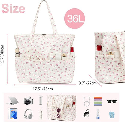 Beach Pool Bags Tote for Women Ladies Large Gym Tote Carry On Bag With Wet Compartment for Weekender Travel Waterproof