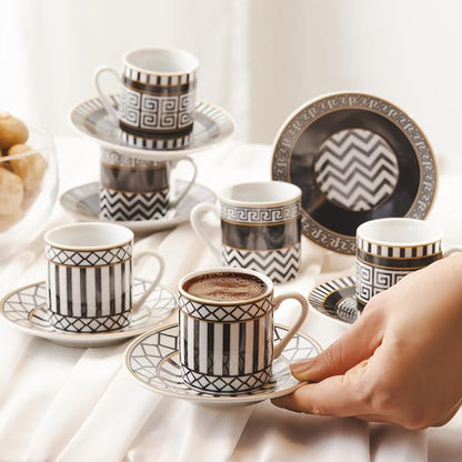 KARACA Helenistic Turkish Small Coffee Cups Set