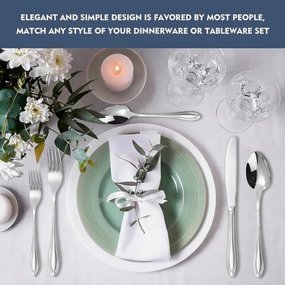 Silverware Set for 8, 40-Piece Flatware Set Include Spoons And Forks Set