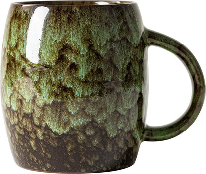Unique Reactive Glaze Ceramic Coffee Mug - 14 oz Large Coffee Cup