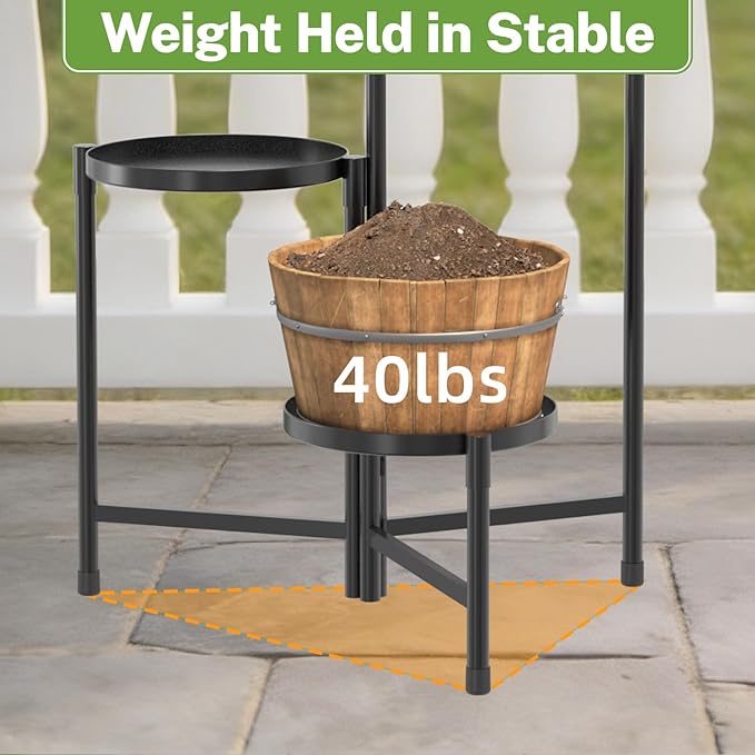 iDavosic.ly 3 Tier Large Plant Stand Indoor