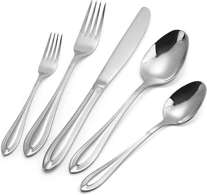 Silverware Set for 8, 40-Piece Flatware Set Include Spoons And Forks Set