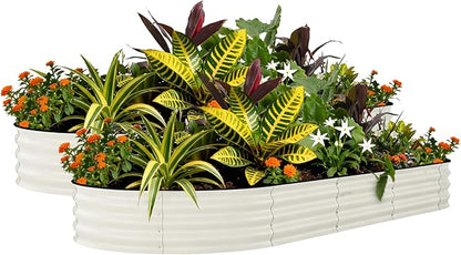 Garvee 2 Pack Galvanized Raised Garden Beds