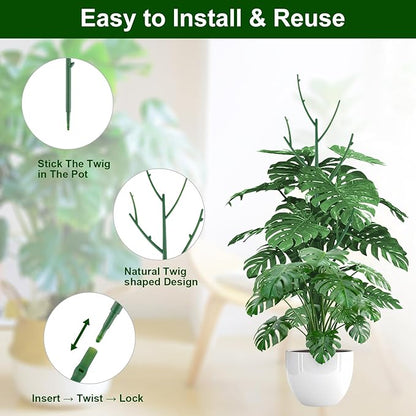 5 Pack Stackable Monstera Plant Support Stakes