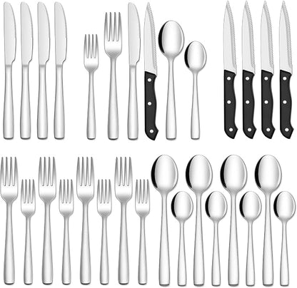 Hiware 24-Piece Silverware Set
