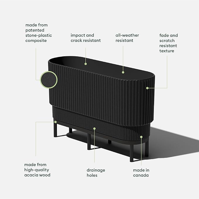 Veradek Demi Series Raised Long Planter