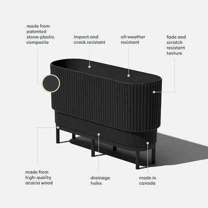 Veradek Demi Series Raised Long Planter