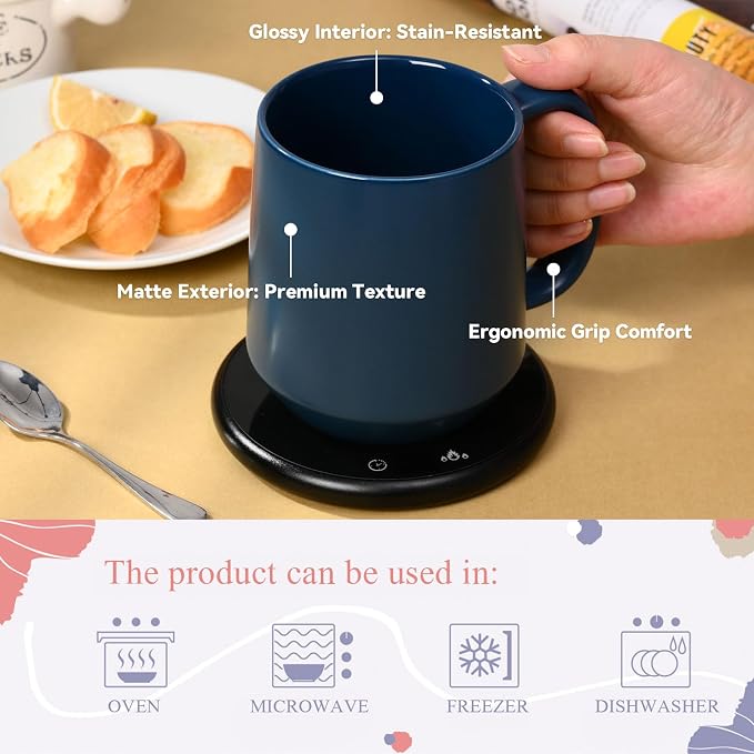 Miicol Ceramic Coffee Mug, 16 oz Large Coffee Cup, Tea Mug