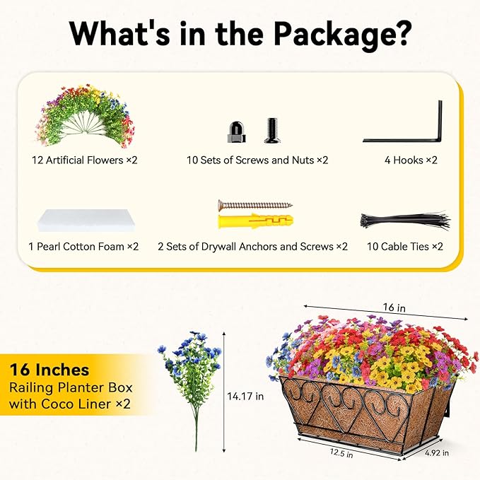 ZeeDix Railing Planter Boxes