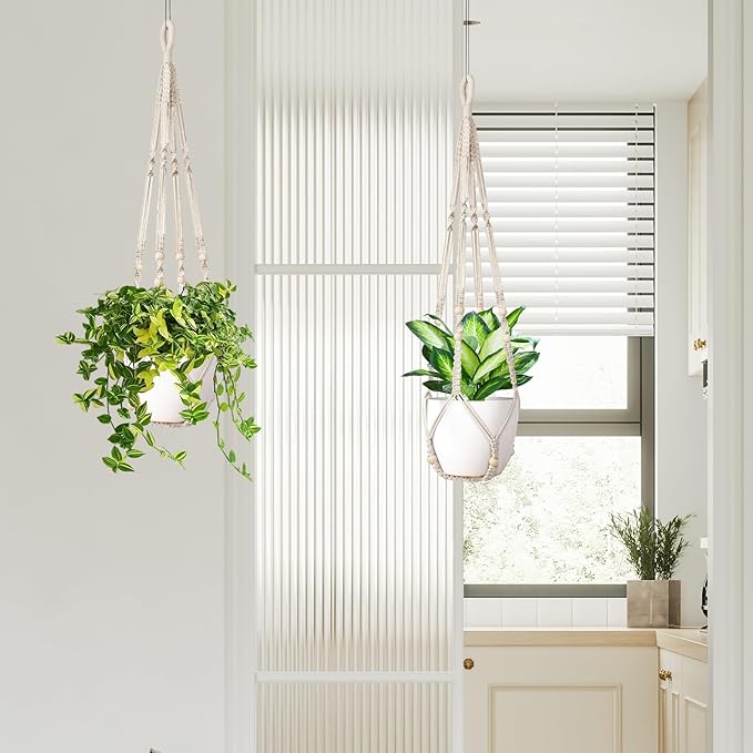 Macrame Plant Hanger Indoor Set of 2