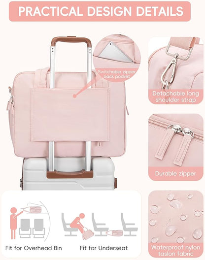 CLUCI Duffle Bag for Business Travel, Weekender Puffer Carry On With Shoe Compartment, Overnight Women's Bag With Laptop Storage