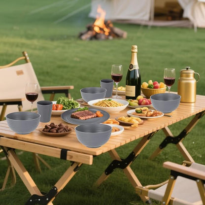 Wheat Straw Dinnerware Sets, Unbreakable Dinner Plates