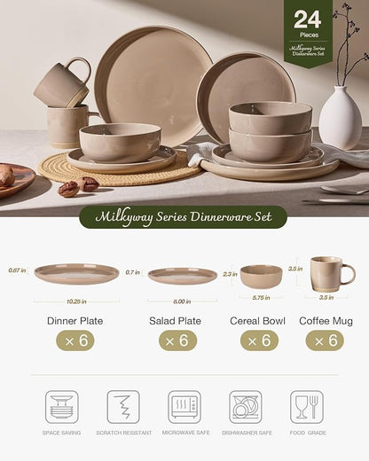 Famiware Milkyway 24-Piece Dinnerware Set
