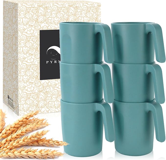 PYRMONT Wheat Straw Cups 16 Oz Alternative Plastic Cups