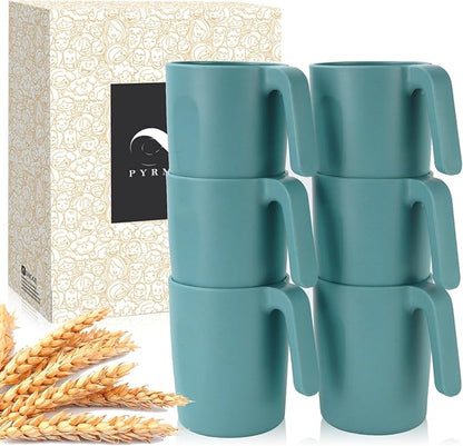 PYRMONT Wheat Straw Cups 16 Oz Alternative Plastic Cups