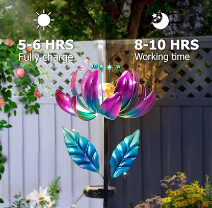 Outdoor Garden Decor Solar Spinners Lights