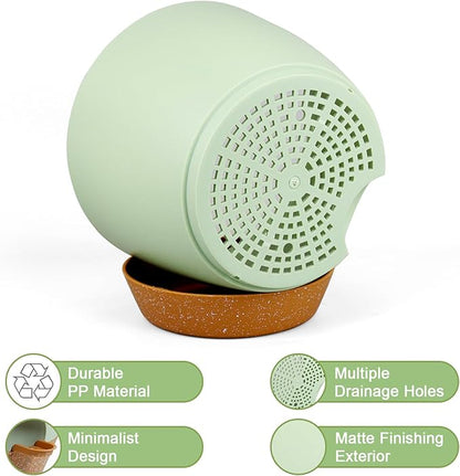 Big Self Watering Pots 12/10/9 inch, Plant Pots