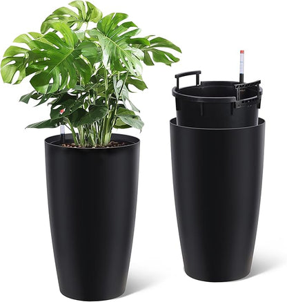 GarveeLife Set of 2 Tall Planters