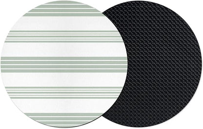 Modern Stripes Coasters Set of 2, Absorbent Coasters