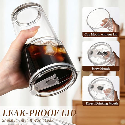 Iced Coffee Cups with Lids: Coffee Bar Accessories