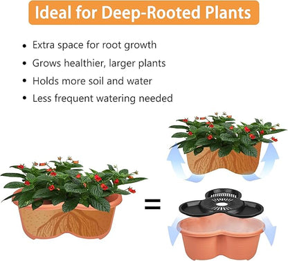 VECELO 7 Tier Vertical Garden Planter, Self Watering Stackable Planters