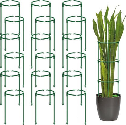 36 Pack Plant Support Stakes for Indoor Plants, Half Round Plant Stakes Ring