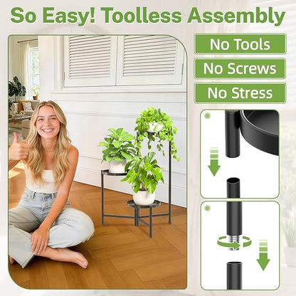 iDavosic.ly 3 Tier Large Plant Stand Indoor