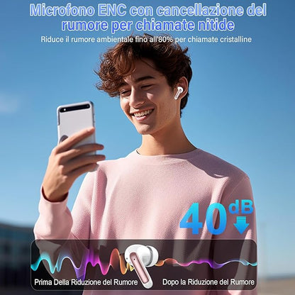 AI Translation Earbuds Real Time with Audio and Video Calls, 164 Language/7 Translation Modes Translator Earbuds Bluetooth 5.4 with APP, 48H AI Ear Buds Translator Device for Business/Learning, Gold
