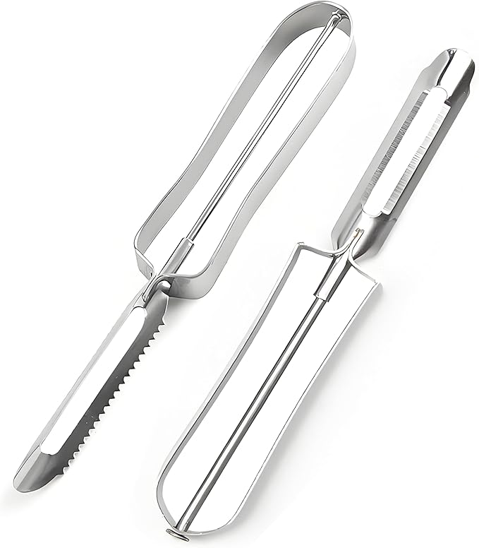 Best Vegetable Carrot Potato Peelers for Kitchen, 2 Pcs, Just Like Mom's old steel Fruits Peeler(52877)