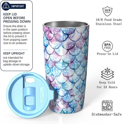 TILUCK 20 oz Insulated Coffee Tumbler