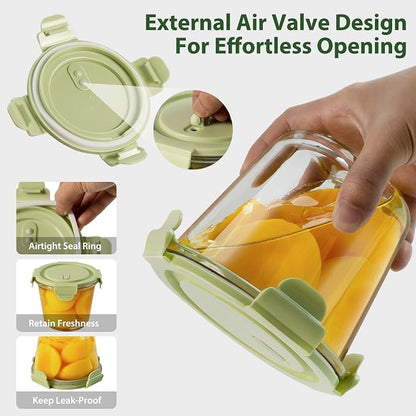 3Cup/23oz Glass Meal Prep Containers