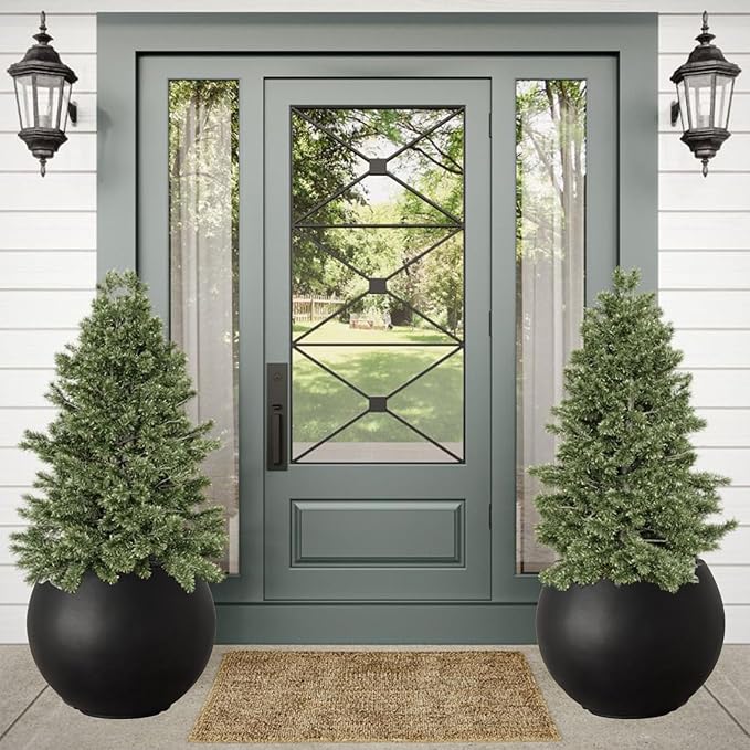 17 H x 21" Dia Round Fiberstone Planter